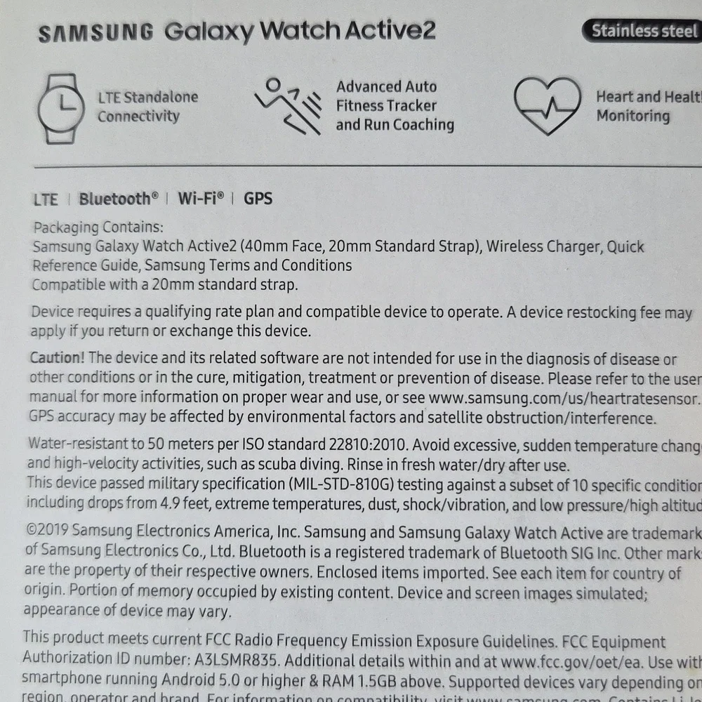 Samsung Galaxy Smart Watch Active 2 - Rose Gold In The Original Box
